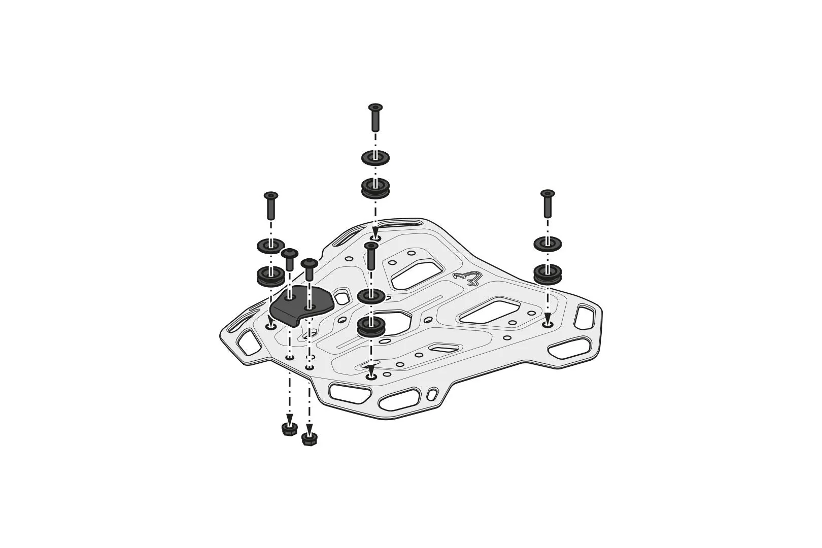 TRAX ADV Top Case System BMW R 1200 GS Adv / R 1250 GS Adv (13-) Silver - Image 3